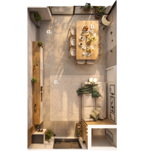 Projeto de design de interiores